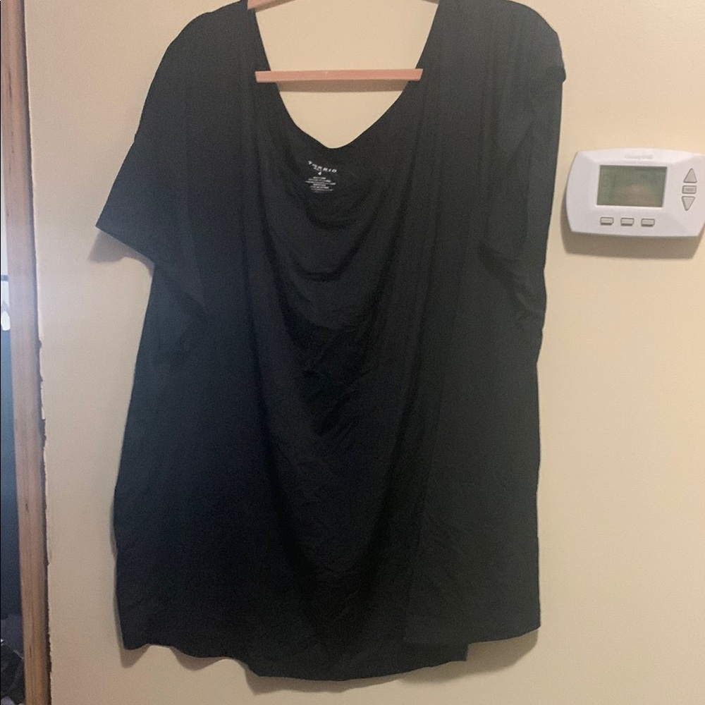 Torrid Black Relaxed Short Sleeve Tee